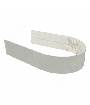 Радиусный элемент цоколя универсальный (высота 100), титан крацованный