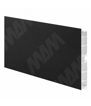 Цоколь пластиковый (высота 100, длина 4000 мм), черный