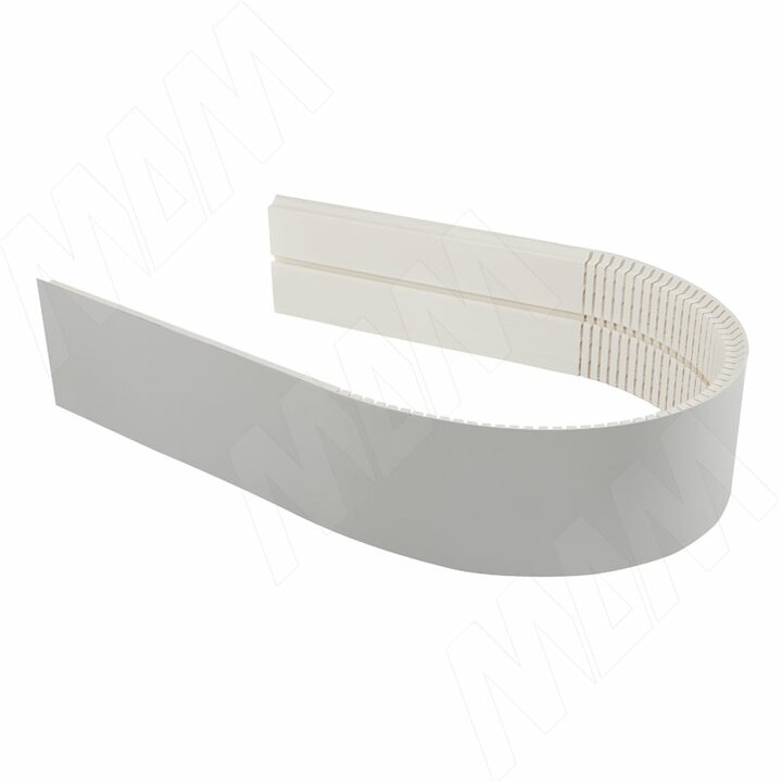 Радиусный элемент цоколя универсальный (высота 100), алюминий "Alulight"