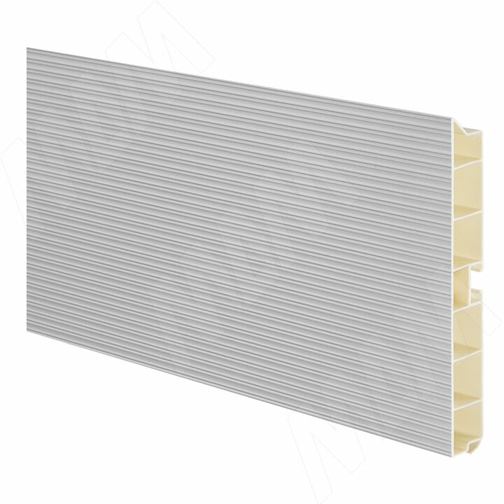 Цоколь пластиковый (высота 150, длина 4000 мм), алюминий "Pimiller"