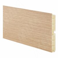 Цоколь пластиковый (высота 100, длина 4000 мм), дуб Ниагара