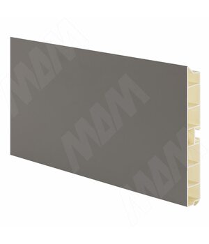 Цоколь пластиковый (высота 100, длина 4000 мм), серый лондон