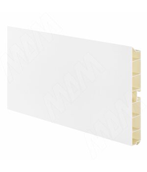 Цоколь пластиковый (высота 120, длина 4000 мм), белый