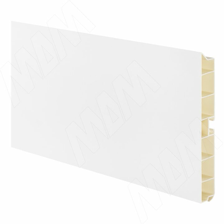 Цоколь пластиковый (высота 120, длина 4000 мм), белый