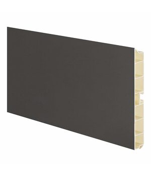 Цоколь пластиковый (высота 100, длина 4000 мм), графит светлый