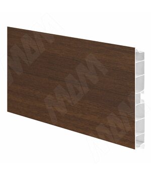 Цоколь пластиковый (высота 100, длина 4000 мм), орех таволато