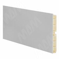 Цоколь пластиковый (высота 150, длина 4000 мм), алюминий "Alulight"