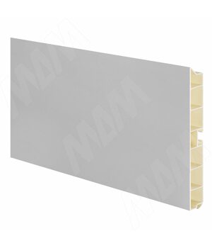 Цоколь пластиковый (высота 150, длина 4000 мм), алюминий "Alulight"