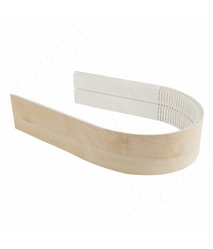 Радиусный элемент цоколя универсальный (высота 150), клен медовый