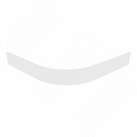 Радиусный элемент цоколя внешний (высота 100), белый