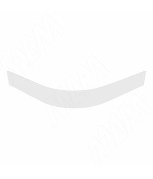 Радиусный элемент цоколя внешний (высота 100), белый