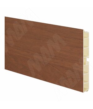 Цоколь пластиковый (высота 150, длина 4000 мм), орех Моцарт