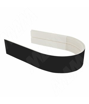 Радиусный элемент цоколя универсальный (высота 100), черный индиго