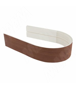 Радиусный элемент цоколя универсальный (высота 100), вишня