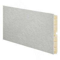 Цоколь пластиковый (высота 150, длина 4000 мм), нержавеющая сталь