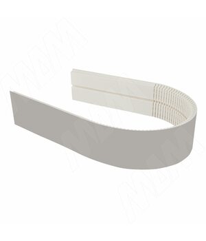 Радиусный элемент цоколя универсальный (высота 150), серый альпака