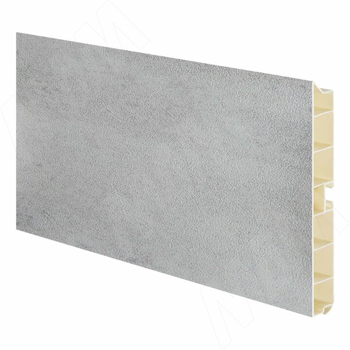 Цоколь пластиковый (высота 100, длина 4000 мм), Бетон светлый