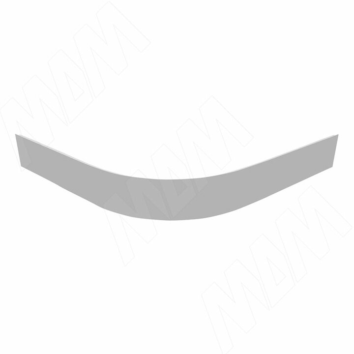 Радиусный элемент цоколя внешний (высота 100), алюминий матовый