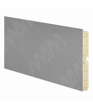 Цоколь пластиковый (высота 150, длина 4000 мм), серый MDC