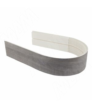 Радиусный элемент цоколя универсальный (высота 100), дуб джинс