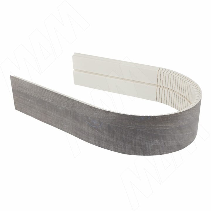 Радиусный элемент цоколя универсальный (высота 100), дуб джинс