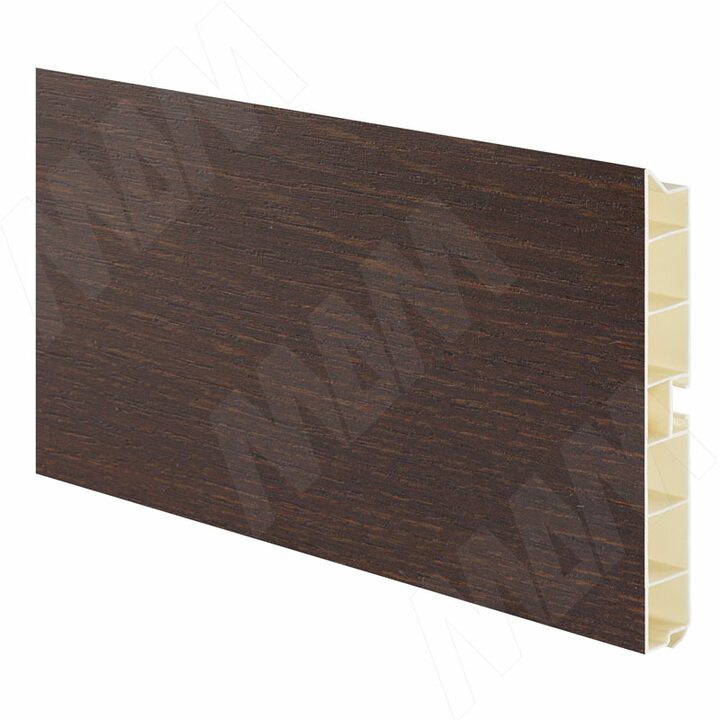 Цоколь пластиковый (высота 150, длина 4000 мм), дуб Венге