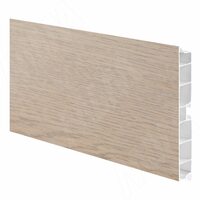 Цоколь пластиковый (высота 150, длина 4000 мм), дуб беленый