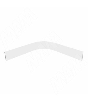 Радиусный элемент цоколя внутренний (высота 100), белый