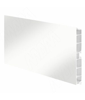 Цоколь пластиковый (высота 100, длина 4000 мм), белый глянец