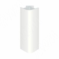 Уголок 90 градусов универсальный (высота 100), белый глянец