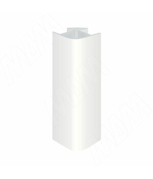 Уголок 90 градусов универсальный (высота 100), белый глянец