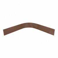 Радиусный элемент цоколя внутренний (высота 100), орех экко