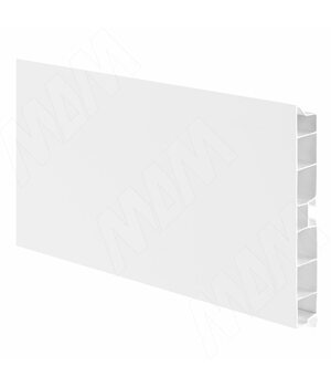 Цоколь пластиковый (высота 100, длина 4000 мм), белый