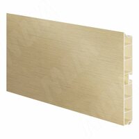 Цоколь пластиковый (высота 100, длина 4000 мм), латунь шлифованная