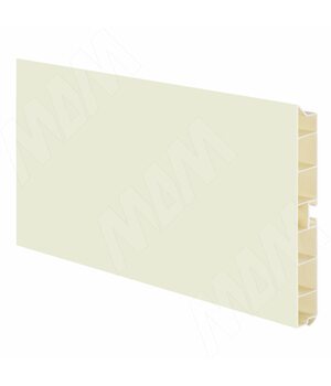 Цоколь пластиковый (высота 120, длина 4000 мм), ваниль