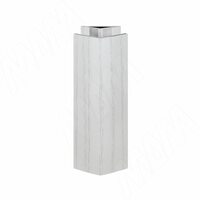 Уголок 135 градусов (высота 100), декапе белый