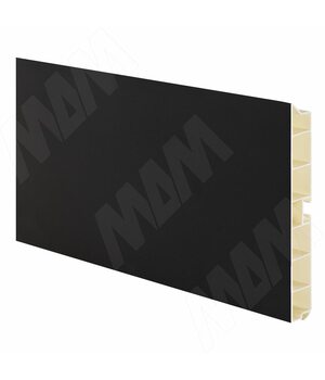 Цоколь пластиковый (высота 100, длина 4000 мм), черный индиго