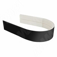 Радиусный элемент цоколя универсальный (высота 150), черный глянец