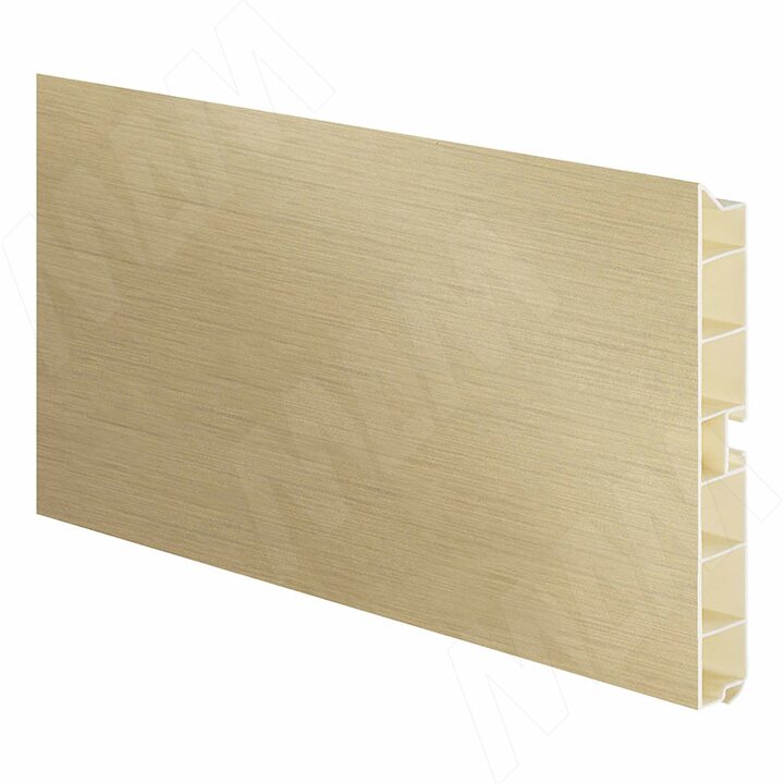 Цоколь пластиковый (высота 120, длина 4000 мм), латунь шлифованная