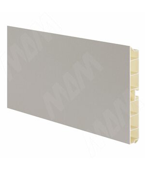 Цоколь пластиковый (высота 100, длина 4000 мм), серый альпака