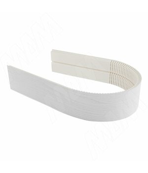 Радиусный элемент цоколя универсальный (высота 100), декапе белый