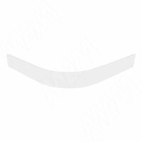 Радиусный элемент цоколя внешний (высота 100), белый глянец