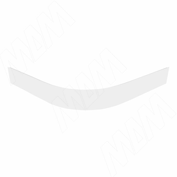 Радиусный элемент цоколя внешний (высота 100), белый глянец