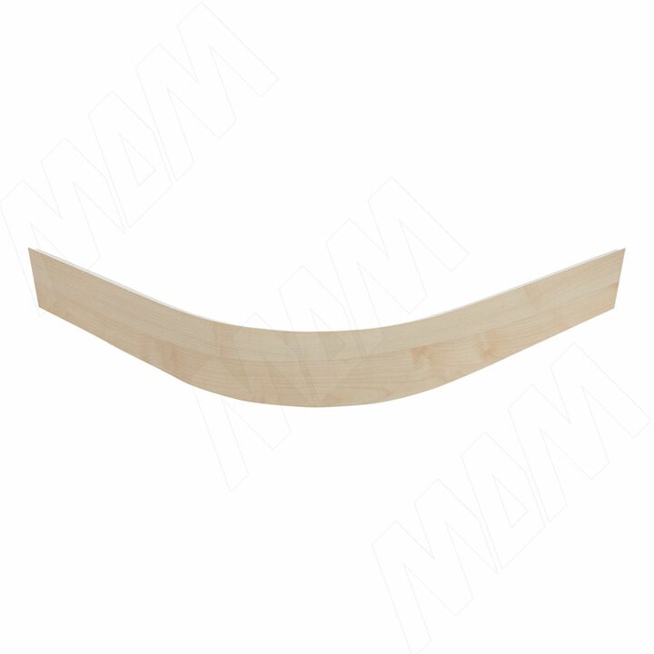 Радиусный элемент цоколя внешний (высота 100), клен медовый