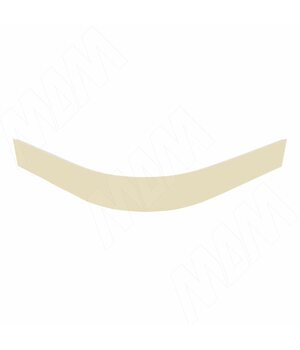 Радиусный элемент цоколя внешний (высота 100), ваниль
