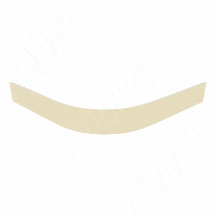 Радиусный элемент цоколя внешний (высота 100), ваниль