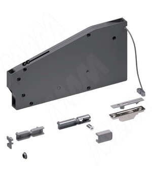 KIARO механизм для открывания фасада, регулируемый, с тросиком (L-600мм), никель