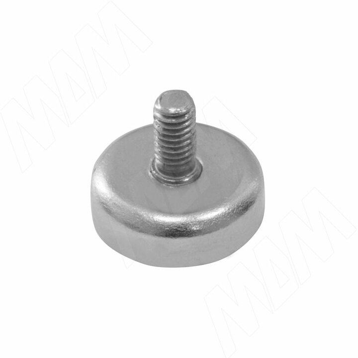 Магнит со шпилькой М4, D16 мм
