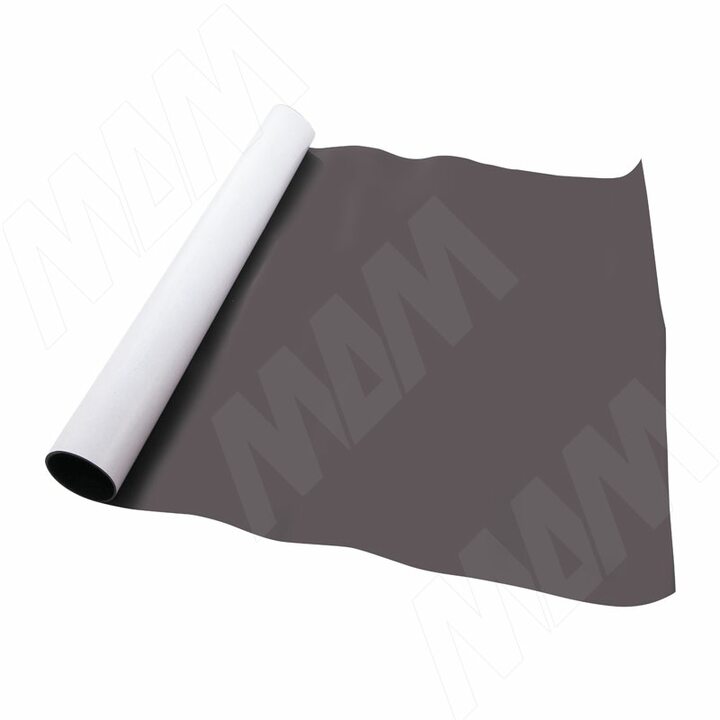 Магнитный винил с клеевой основой, 1х0,605 м, толщина 0,7 мм, темно-коричневый