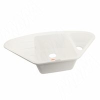 WINK80KF Мойка угловая кварцевая, иней, 960х520, B800